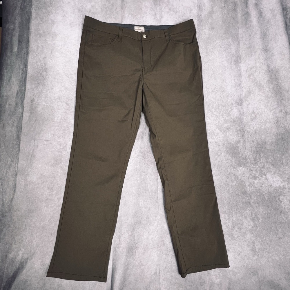 Weatherproof VTG Pants Mens Relaxed Stretch performance Brown‎ Nylon 40/32 -NWT